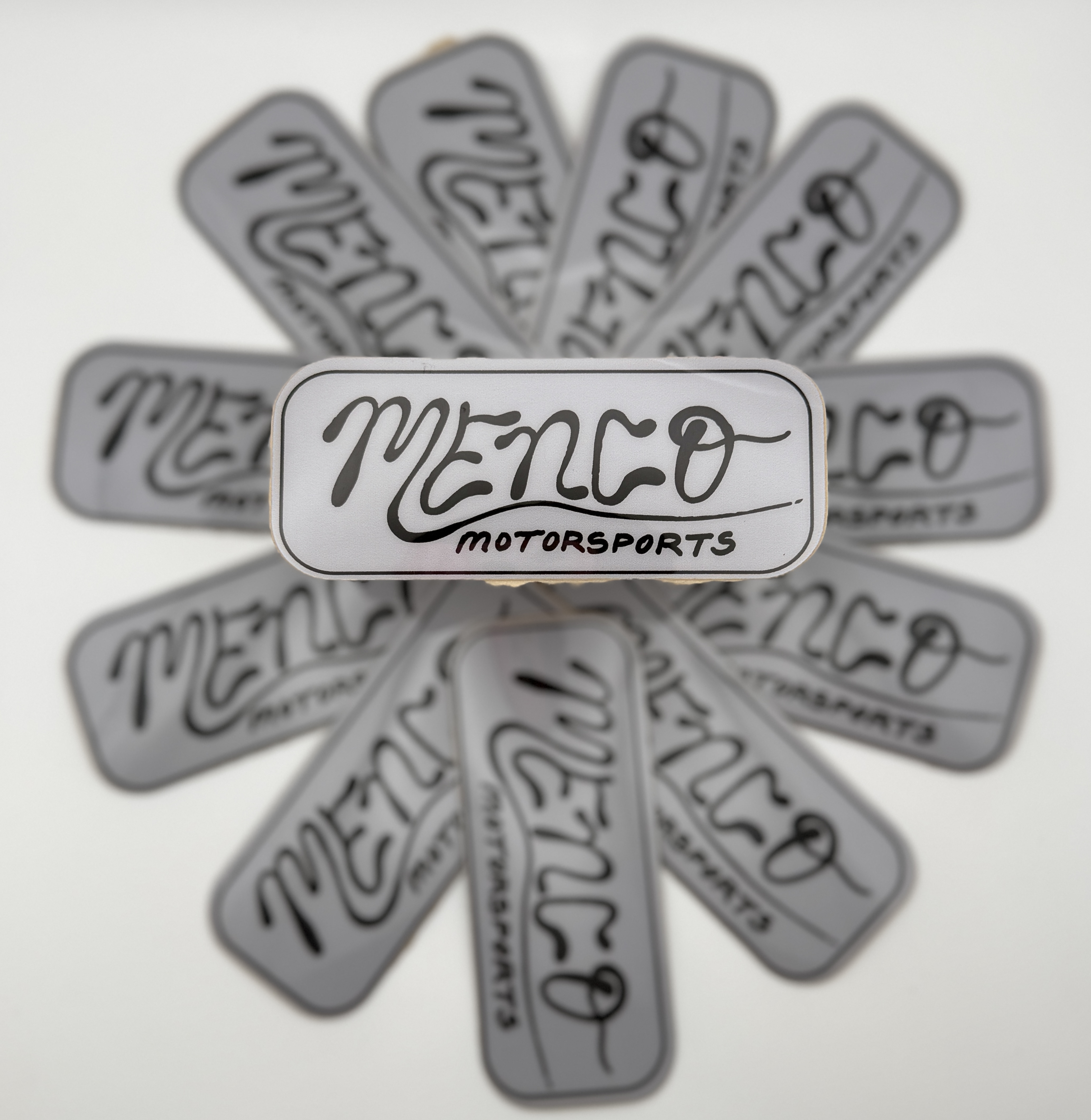 The Heritage Menco Sticker- Grey/ Black