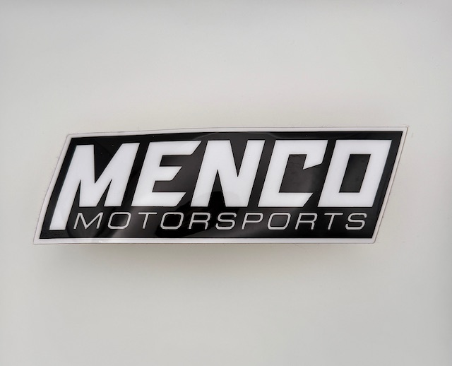 Rectangle Sticker — White / Black